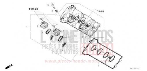COUVERCLE DE CULASSE CBR650RAN de 2022